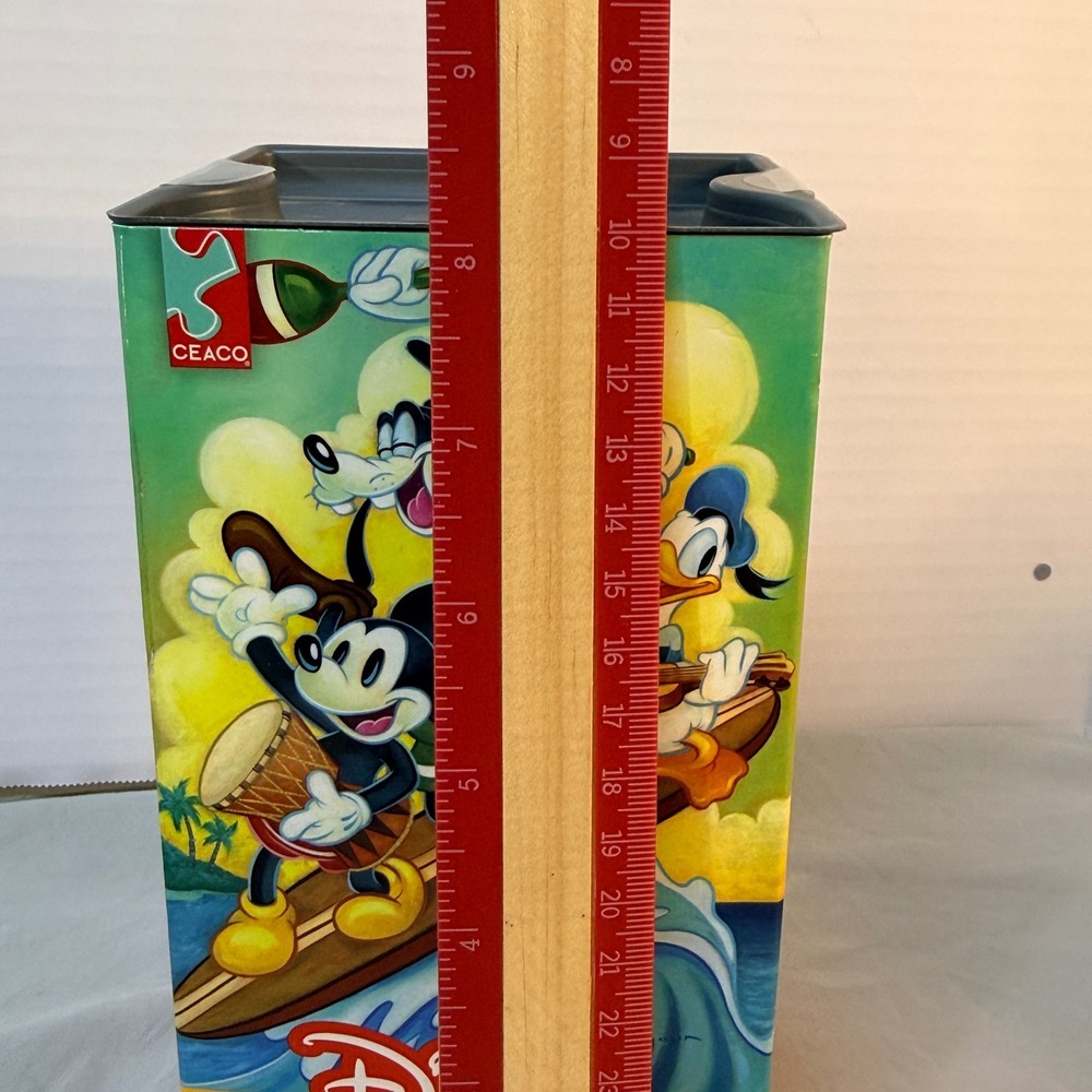 Disney Fine Art Surf Trio 1000 Piece Puzzle Mickey Goofy Donald Tim Rogerson Tin - Picture 8 of 8